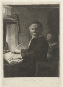 Lieven Willemsz. van Coppenol, writing master: the smaller plate