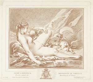 Liggende Venus met Amor en Anteros