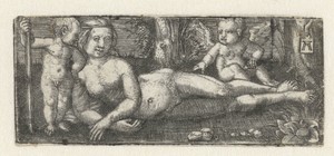Liggende Venus met twee putti