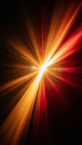 Light Burst Amber Crimson