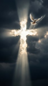 Light Cross with Dove