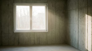 Light-Filled Concrete Room