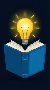 Lightbulb Over Book
