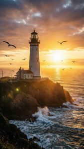 Lighthouse at Dawn