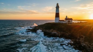 Lighthouse at Sunset