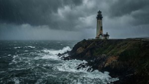 Lighthouse in Storm