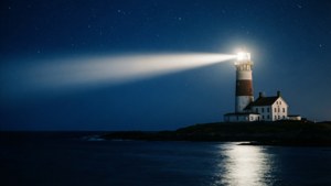 Lighthouse Night Beam