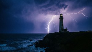 Lighthouse Storm Night