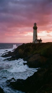 Lighthouse Stormy Sunset
