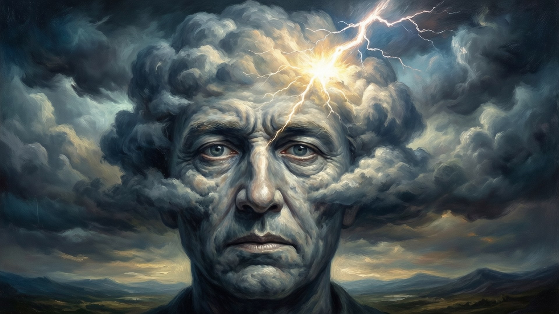 Lightning Bolt of Thought by Wallpapers.art Studio