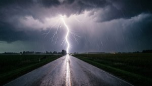 Lightning over the Road