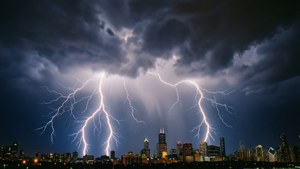 Lightning Storm City