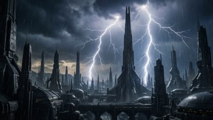 Lightning Storm over Coruscant