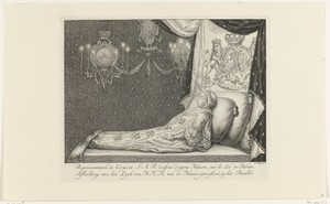 Lijk van prinses Anna van Hannover op het praalbed