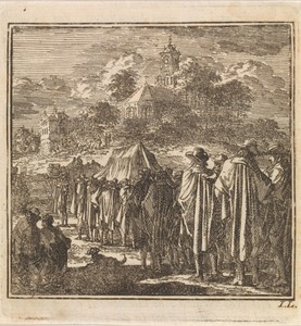 Lijkstoet trekt richting een kerk