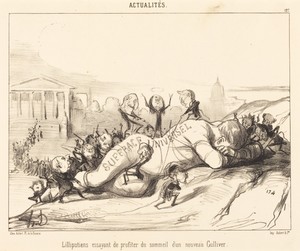 Lilliputiens essayant de profiter du sommeil...