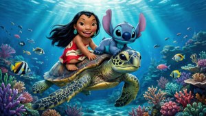 Lilo and Stitch Underwater