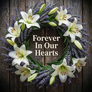 Lily Lavender Wreath