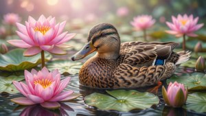 Lily Pad Duck