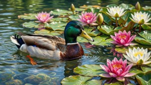 Lily Pond Mallard
