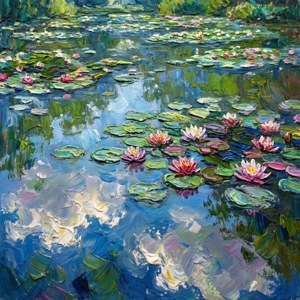 Lily Pond Reflections
