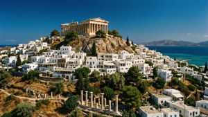 Lindos Acropolis Aerial