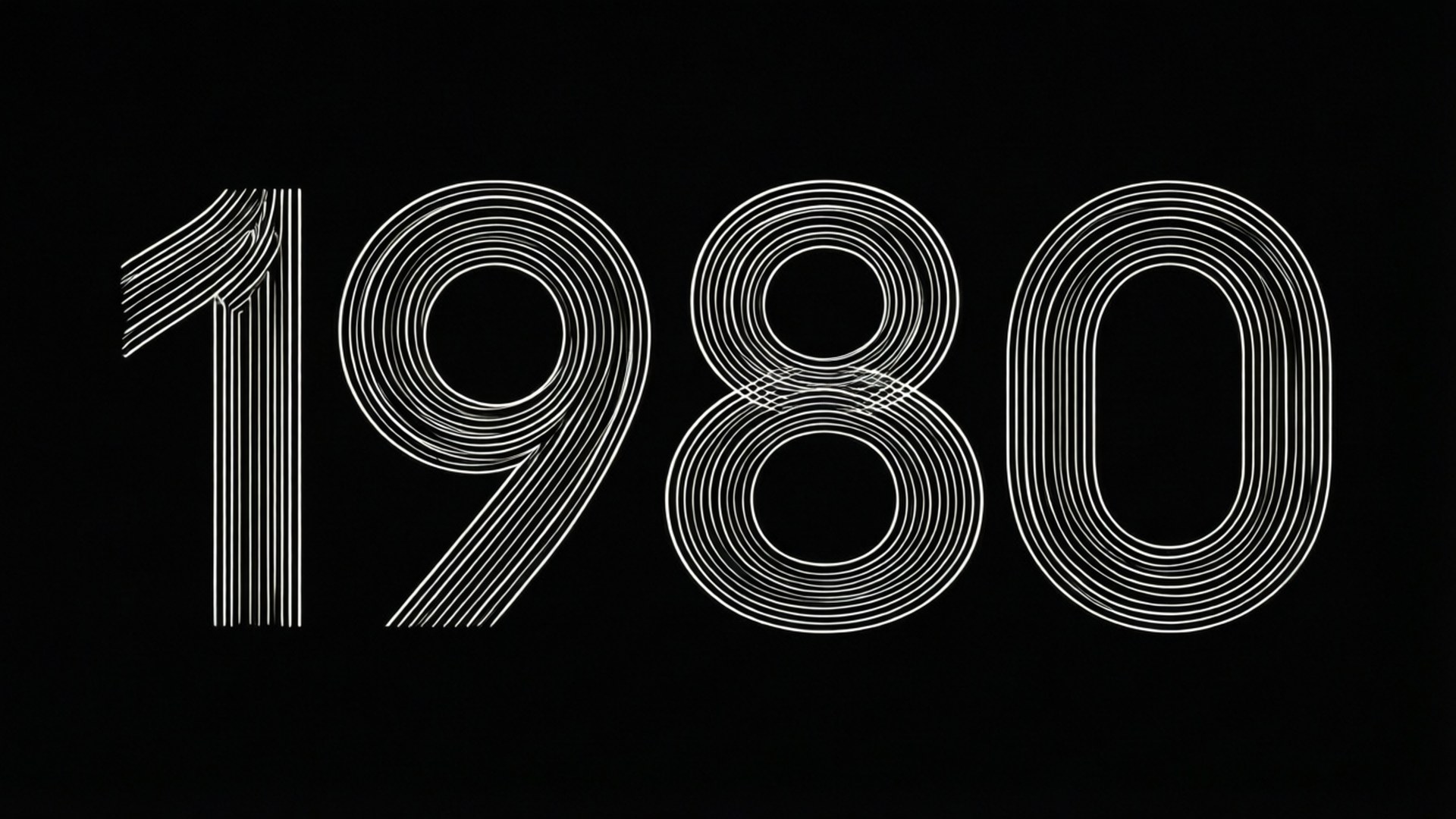 Line Art 1980 by Wallpapers.art Studio