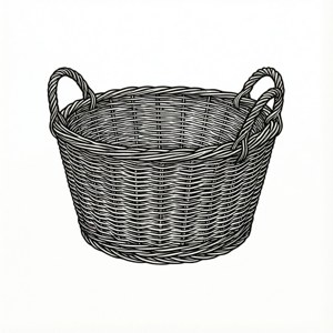 Line Art Basket