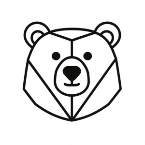 Line Art Bear