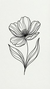 Line Art Bloom
