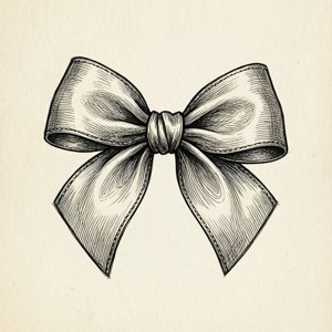 Line Art Bow Sketch