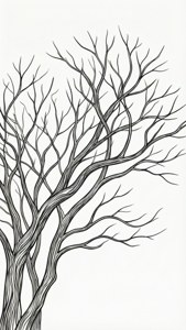 Line Art Branches