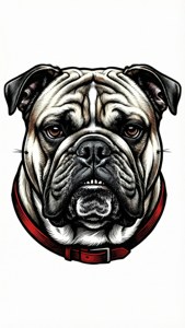 Line Art Bulldog