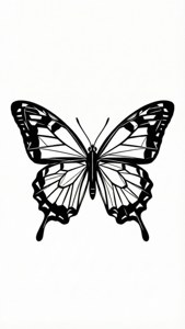 Line Art Butterfly
