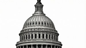 Line Art Capitol Dome
