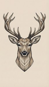 Line Art Deer