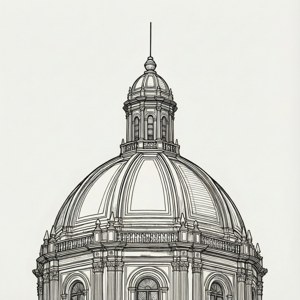 Line Art Dome
