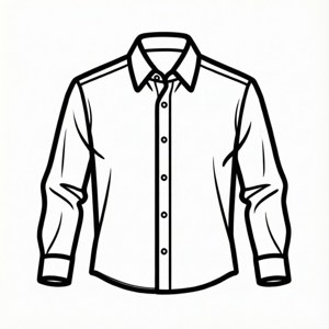 Line Art Dress Shirt