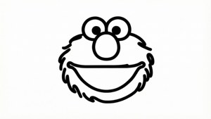 Line Art Elmo