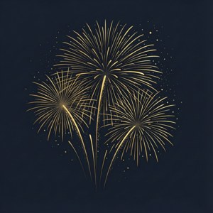 Line Art Fireworks