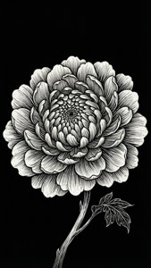 Line Art Flower