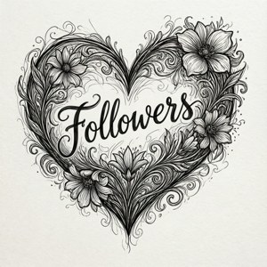 Line Art Follower Heart