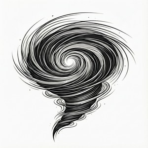 Line Art Hurricane