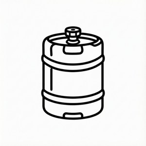 Line Art Keg