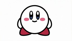 Line Art Kirby Face