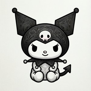 Line Art Kuromi