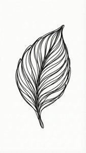 Line Art Leaf