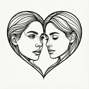 Line Art Love
