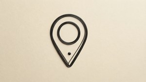 Line Art Minimal Pin