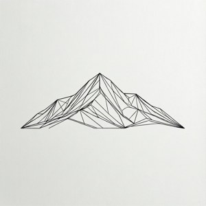 Line Art Mountain